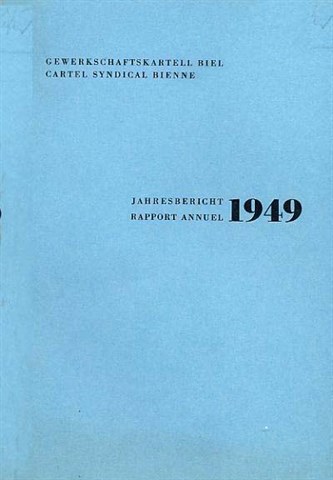 Gewerkschaftskartell Jahresbericht 1949.